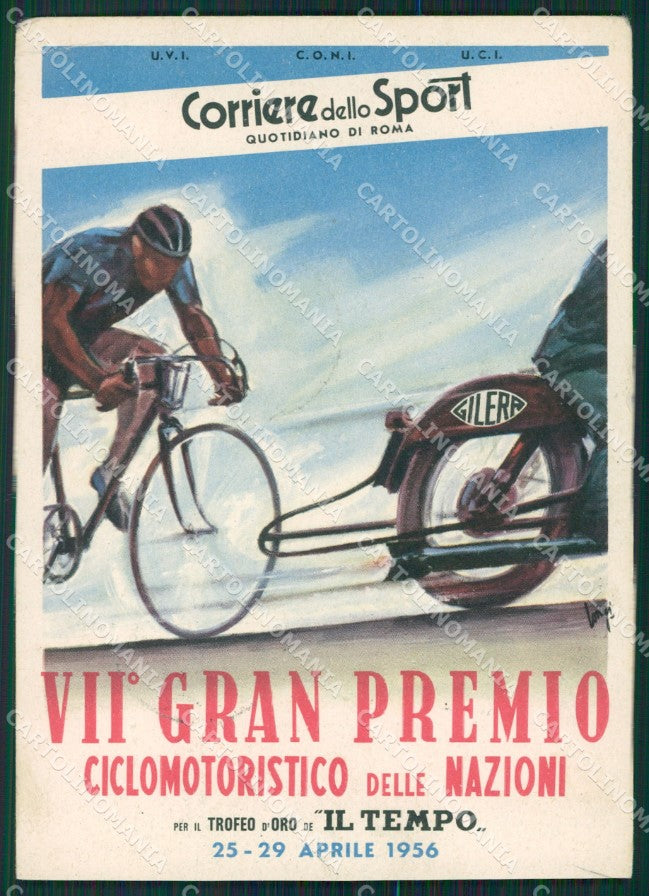 Artist Longi Ciclismo Corriere Gilera Sport Pubblicitaria FG cartolina KS5159 – fronte