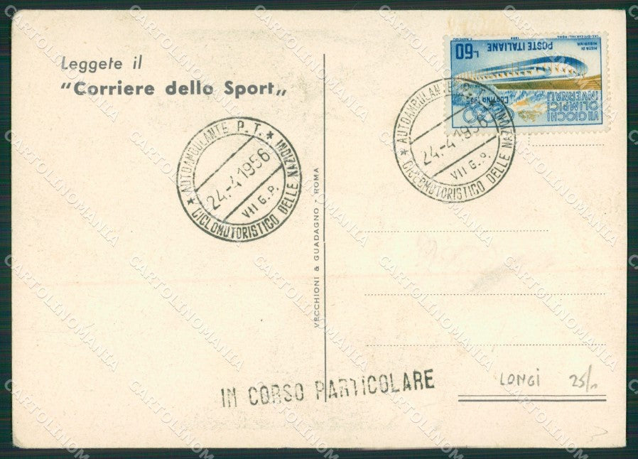Artist Longi Ciclismo Corriere Gilera Sport Pubblicitaria FG cartolina KS5159 – retro