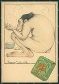 Artist Hagemans Monkey Cigarettes RETRO BIANCO FG postcard cartolina KS5166 – fronte