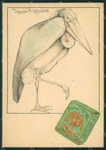 Artist Hagemans Bird Adv Cigarettes RETRO BIANCO FG postcard cartolina KS5171 – fronte