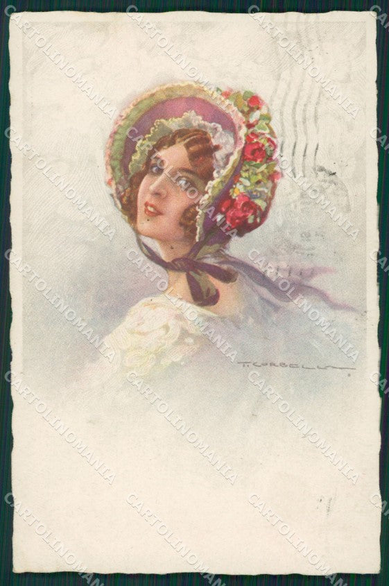 Artist Corbella Lady Degami serie 901 postcard cartolina KS5199 – fronte