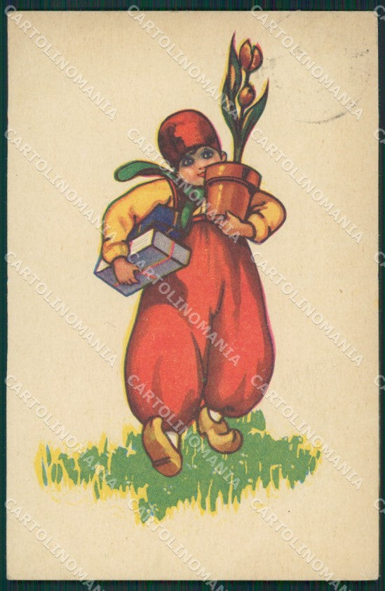 Artist Corbella Boy Augurale Degami serie 746 CRESES postcard cartolina KS5219 – fronte