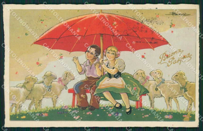 Artist Busi Children Augurale Degami serie 1517 postcard cartolina KS5225 – fronte