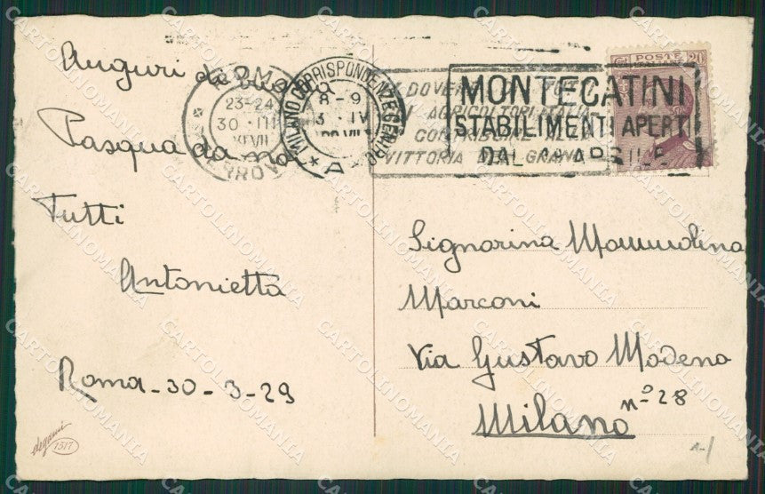 Artist Busi Children Augurale Degami serie 1517 postcard cartolina KS5225 – retro