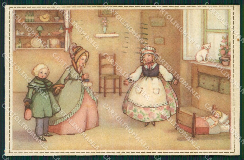 Artist Dalmonte Children Augurale Degami serie 1042 postcard cartolina KS5243 – fronte