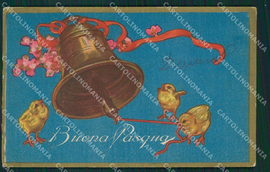 Artist Castelli Easter Augurale Degami 935 WRINKLES postcard cartolina KS5248 – fronte