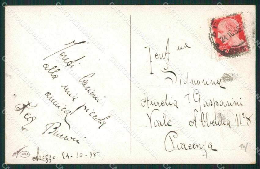 Artist Castelli Children Geisha Augurale Degami 2103 postcard cartolina KS5262 – retro