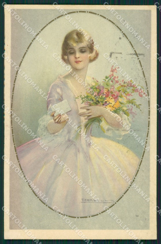 Artist Corbella Lady Augurale Degami serie 2250 postcard cartolina KS5302 – fronte
