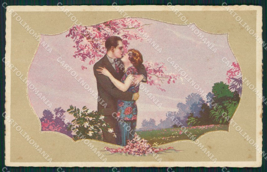 Artist Corbella Lady Art Deco Degami 38 CREASES postcard cartolina KS5379 – fronte