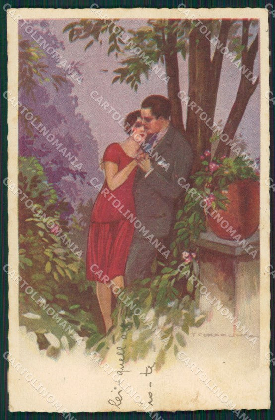 Artist Corbella Lady Art Deco Degami 62 postcard cartolina KS5381 – fronte