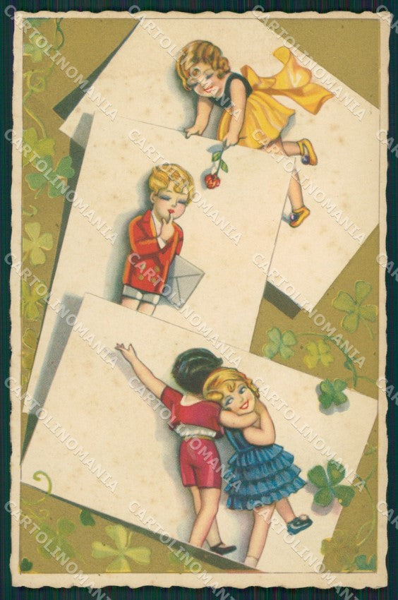 Artist Bonora Children Augurale Degami 108 postcard cartolina KS5393 – fronte