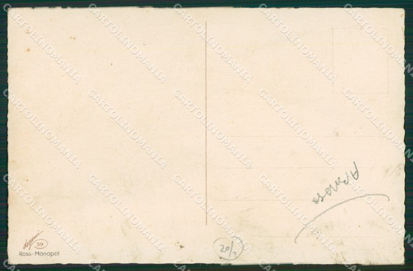 Artist Busi Child playing sax Degami 39 ABRADED postcard cartolina KS5419 – retro
