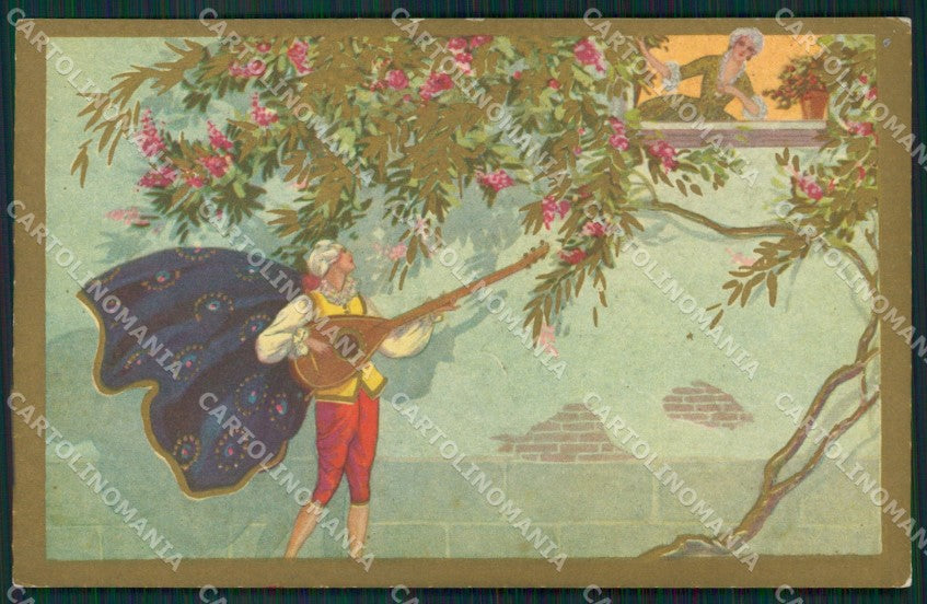 Artist Corbella Lady Art Deco Degami 2229 postcard cartolina KS5462 – fronte