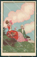 Artist Corbella Lady Art Deco Degami 2158 postcard cartolina KS5499 – fronte