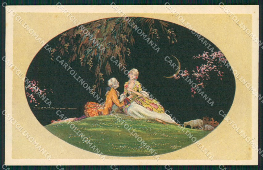 Artist Corbella Lady Augurale Degami 3520 postcard cartolina KS5564 – fronte