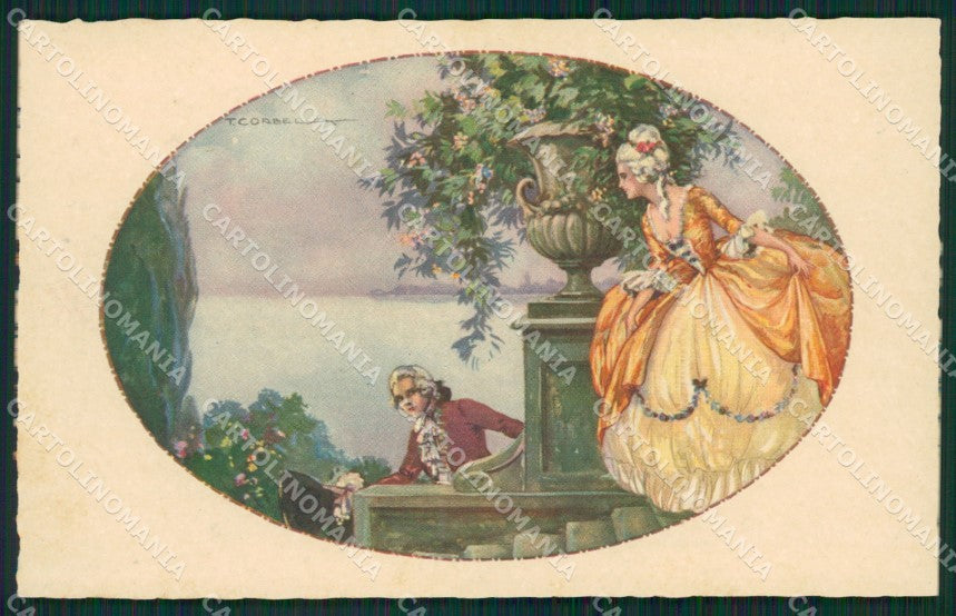 Artist Corbella Lady Venezia Augurale Degami 694 postcard cartolina KS5566 – fronte