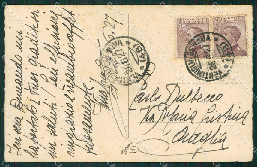 Artist Corbella Lady Venezia Augurale Degami 694 CREASE cartolina KS5568 – retro