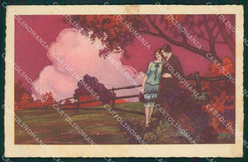 Artist Corbella Lady Augurale Degami 66 postcard cartolina KS5645 – fronte