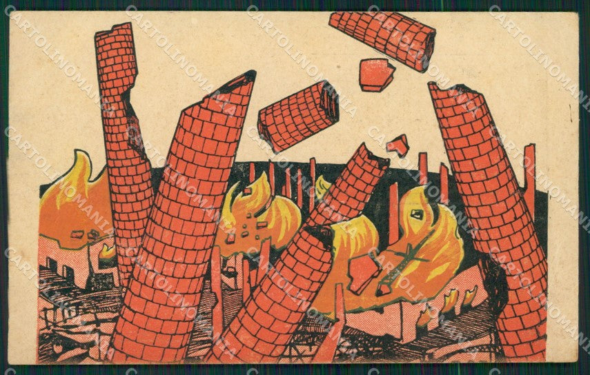 Artist Chiattone Futurismo SMALL CREASES postcard cartolina KS5652 – fronte