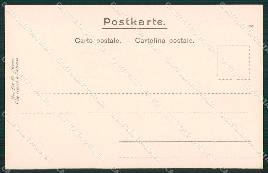 Artist Bevilacqua Art Nouveau Cupid Angel Ostrich postcard cartolina KS5694 – retro