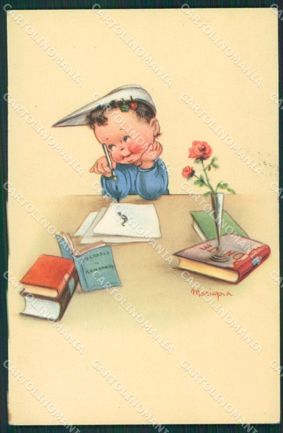 Maria Pia Child Goliardia Università serie 3117 postcard cartolina KS5704 – fronte