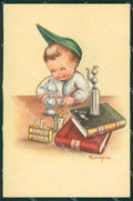 Maria Pia Child Goliardia Università serie 3121 postcard cartolina KS5705 – fronte