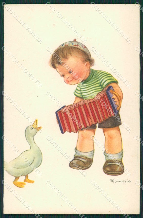 Maria Pia Child Goose serie 3092 postcard cartolina KS5706 – fronte