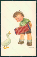 Maria Pia Child Goose serie 3092 postcard cartolina KS5706 – fronte