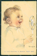 Maria Pia Child Propaganda Radio serie 3172 CREASE postcard cartolina KS5707 – fronte