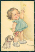 Maria Pia Child Dog serie 9011 postcard cartolina KS5711 – fronte