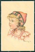 Maria Pia Girl serie 216 postcard cartolina KS5712 – fronte