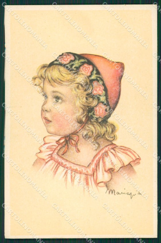 Maria Pia Girl serie 216 postcard cartolina KS5712 – fronte