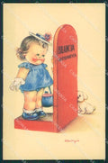 Maria Pia Dog Girl serie 9022 postcard cartolina KS5721 – fronte