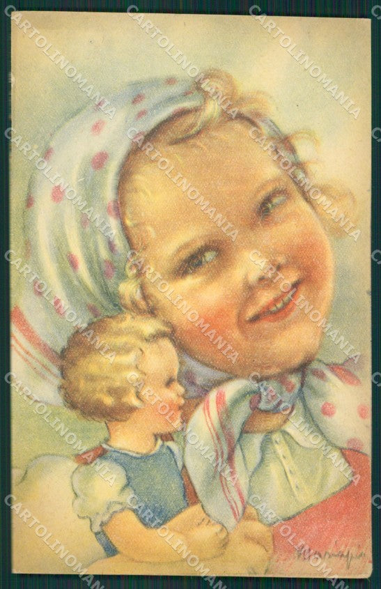 Maria Pia Girl serie 9013 postcard cartolina KS5726 – fronte