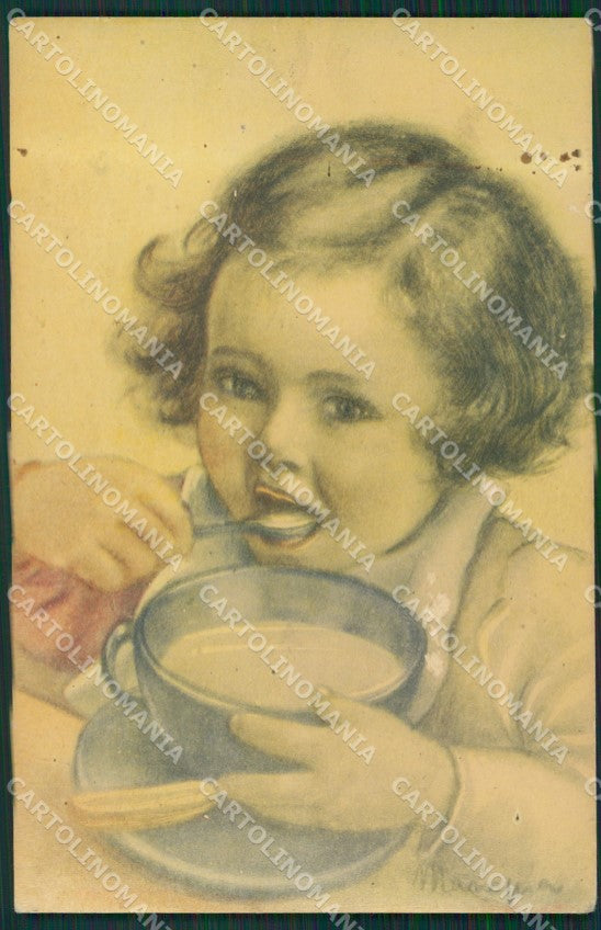 Maria Pia Girl ABRADED postcard cartolina KS5730 – fronte