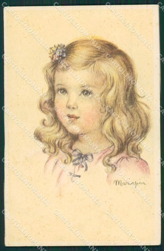 Maria Pia Girl serie 216 postcard cartolina KS5731 – fronte