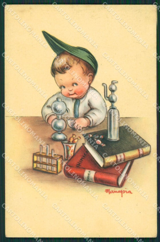Maria Pia Child Goliardia Università Chemistry serie 3121 cartolina KS5732 – fronte