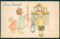 Maria Pia Children Christmas serie 508 CREASES postcard cartolina KS5737 – fronte