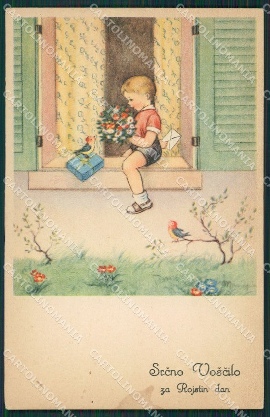 Maria Pia Child serie 181 postcard cartolina KS5740 – fronte