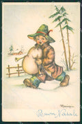 Maria Pia Child Augurale Zampognaro Bagpipe serie 29 postcard cartolina KS5764 – fronte