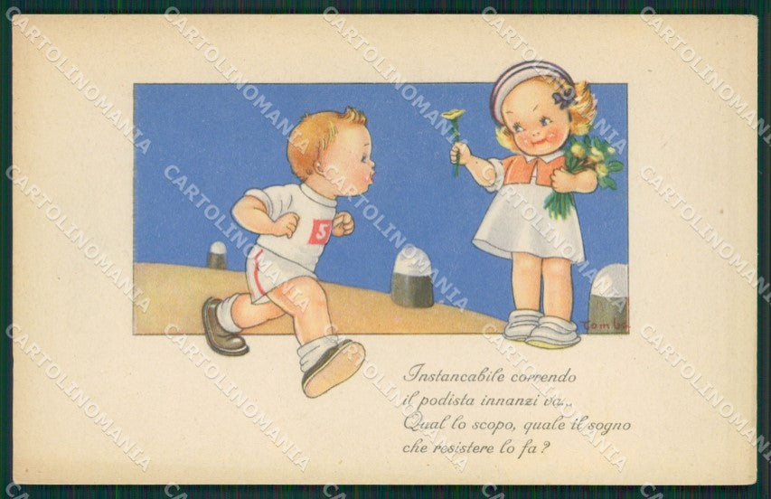 Maria Pia Children Runner serie 2 postcard cartolina KS5785 – fronte