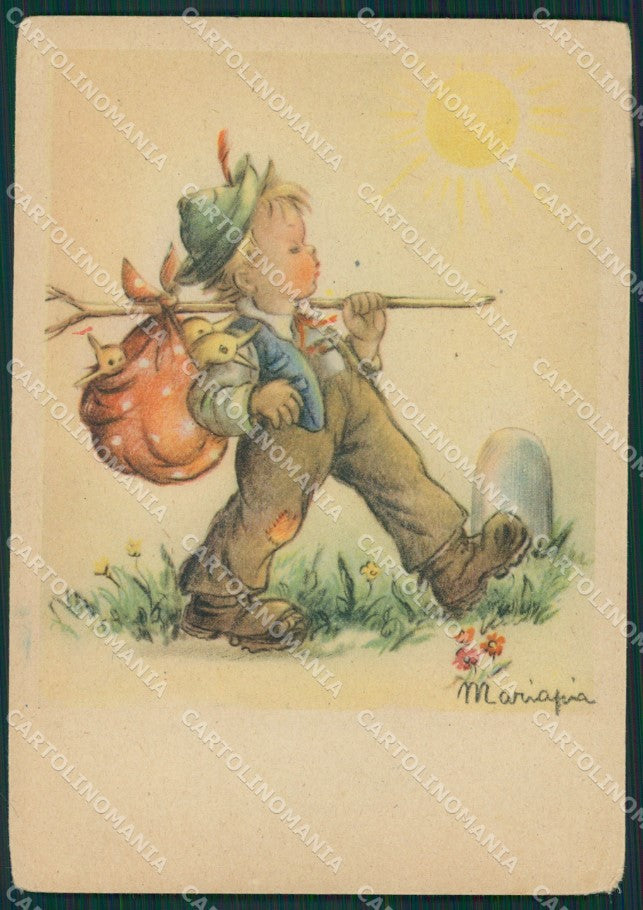 Maria Pia Child Tramp serie 30 CREASED FG postcard cartolina KS5801 – fronte