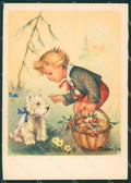 Maria Pia Child Dog West Highland White Terrier FG postcard cartolina KS5802 – fronte