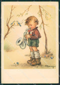 Maria Pia Child Sax serie 1354 FG postcard cartolina KS5805 – fronte