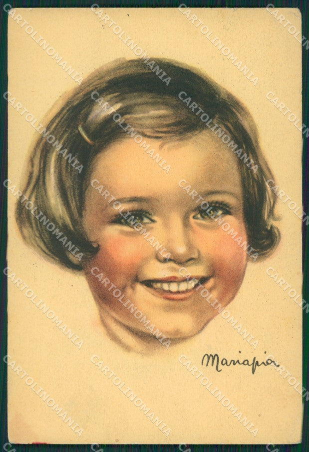 Maria Pia Girl serie 122 FG CREASE postcard cartolina KS5811 – fronte