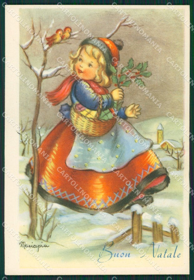 Maria Pia Girl Augurale FG postcard cartolina KS5827 – fronte
