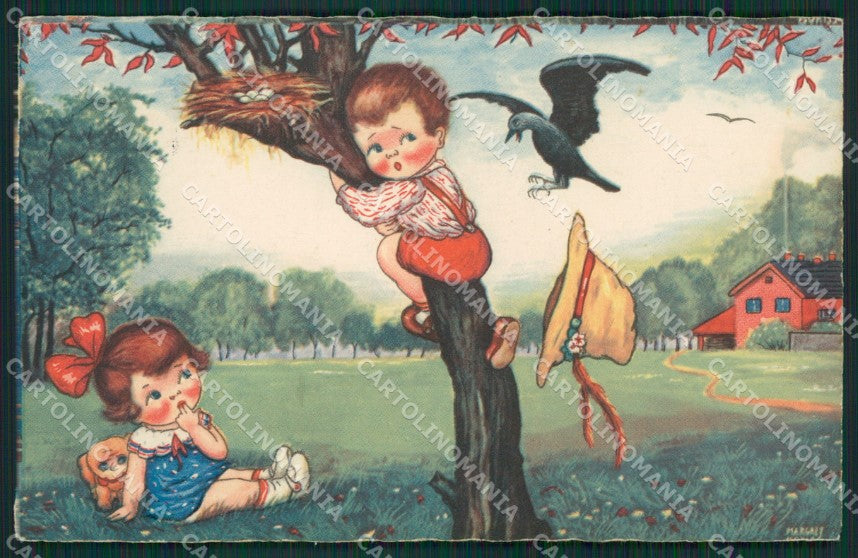 Margret Boriss Children Amag serie 0321 postcard cartolina KS5829 – fronte