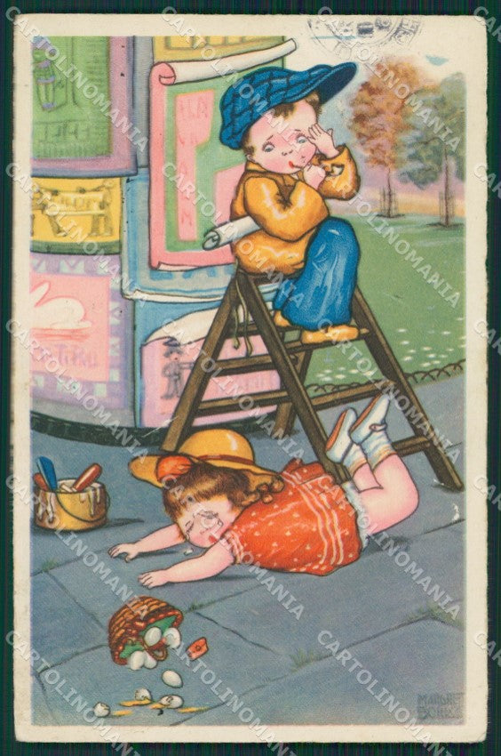 Margret Boriss Children Amag serie 0334 postcard cartolina KS5831 – fronte