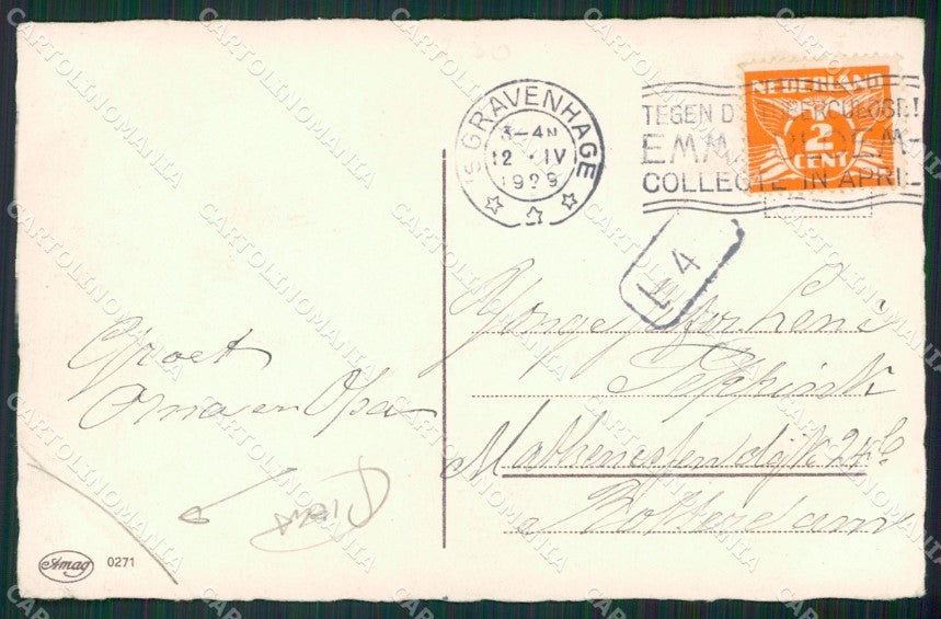 Margret Boriss Children Amag serie 0271 CREASE postcard cartolina KS5841 – retro