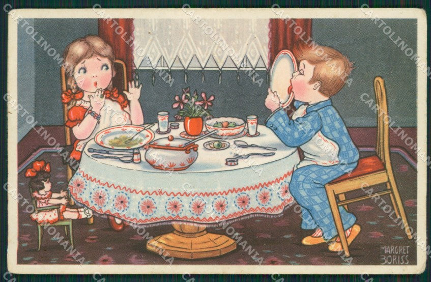 Margret Boriss Children Amag serie 0338 postcard cartolina KS5845 – fronte
